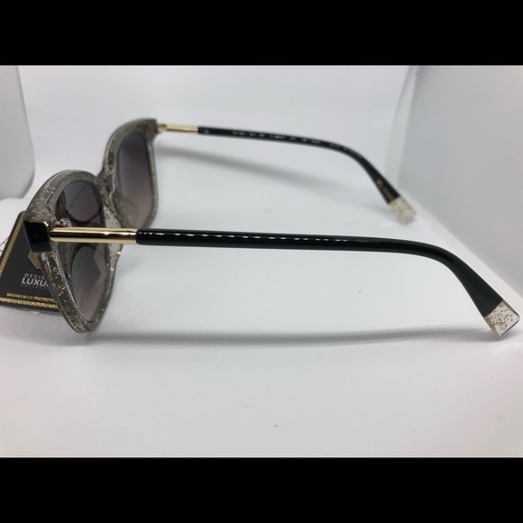 🆕 VG Black with Gold Sparkle Fashion Sunglasses - Picture 4 of 7